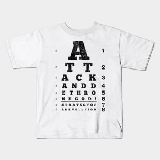 Attack and Dethrone God (Variant) Kids T-Shirt